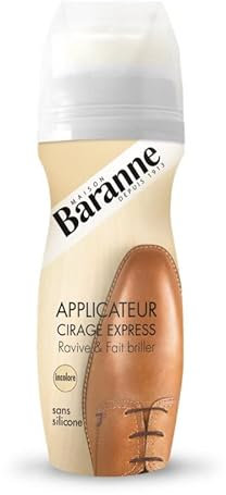 BARANNE Applicateur Express Incolore 75 ml pour un entretien rapide et discret de vos chaussures- Lot De 4