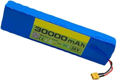 Batteria agli ioni di litio da 36 V 3000 mAh per scooter elettrico, batteria agli ioni di litio da 36 V 10S3P per scooter elettrici da 42 V 200 W-500 W, impermeabile, BMS integrato, ricaricabile XT3