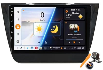 M6 pro3,Android 15.0 Navi 2 DIN Stereo Ersatz für ZS 2014-2017 Autoradio Sat GPS Navigation 9 Zoll Cartablet DVD Multimedia Player FM BT Receiver mit Android Auto Carplay