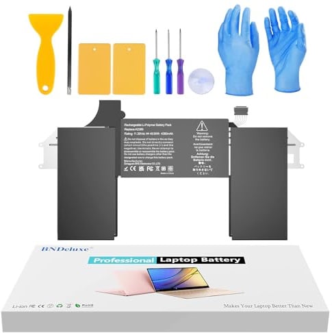 A2337 A2389 Laptop Akku Ersatz kompatibel mit MacBook Air 13 Zoll (M1, 2020) EMC 3598 MGN53LL/A MGN83LL/A MGN63LL/A MGN93LL/A MGND3LL/A MGN73LL/A MGNE3LL/A MVH22LL/A 11.39 V 49.9 Wh