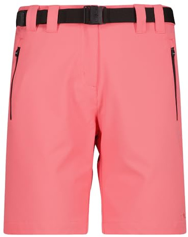 CMP Damen Trekking Bermuda Shorts mit Gürtel und Dry Function Ergonomische, langlebige Frauen Bermuda Shorts mit 4-Wege-Stretch und dehnbarem Bund. - 38