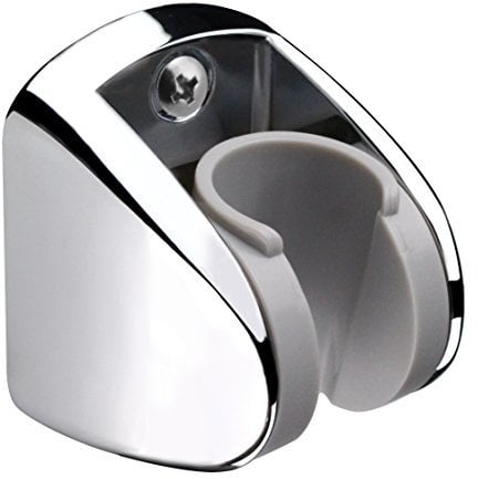 Homewell On Wall Mount Shower Bracket for Handheld shower head, Height Adjustable Holder - Large Angle Adjustable to Meet any Space Bathroom- Chrome