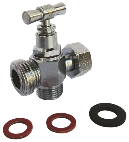 SOMATHERM FOR YOU, Robinet de WC 3 voies chromé pour raccordement WC et douchette, kit complet avec accessoires, joints inclus, étanchéité garantie, idéal pour installation facile