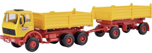 Kibri MB Kipper mit Hänger | Emil Bölling | LKW Bausatz Spur H0#14122