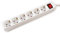 VALUE Ciabatta elettrica a 6 prese, con interruttore, bianco, 10 m