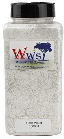 War World Scenics Modellbau Fibre Mould Gips 1000ml Kanister - Modellier-System Modellbahn Modell Diorama Landschaftsbau Geländebau Tabletop Spiele Militär Gipsputz Gießmasse