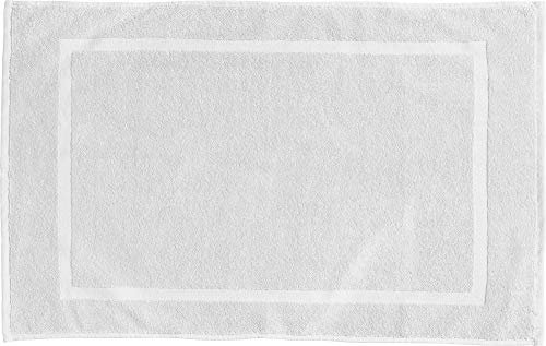 REDBEST Duschvorlage, Badteppich Chicago weiß Größe 50x80 cm - extra dick, weich, saustark und strapazierfähig (weitere Farben)