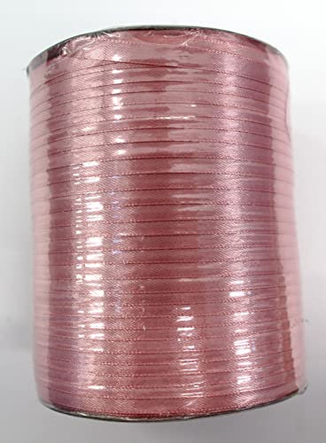 CaPiSo Ruban de satin de 550 m - 6 mm - Ruban décoratif de Noël vieux rose