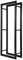 Loywe Kaminholzregal 60X25X150cmKaminholzhalter Brennholzregal Feuerholzregal Kaminholzständer Brennholz Holzhalter aus Metall in Schwarz LW1085