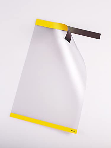 PosterFix A2 Vertical Lot de 2 porte-affiches avec cadre adhésif amovible et fermeture magnétique, pochettes et cadres pour posters, murs et vitrines