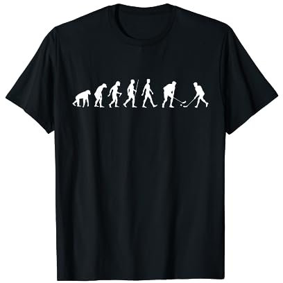 Evolution Hallenhockey Entwicklung Hockeyspieler Feldhockey T-Shirt