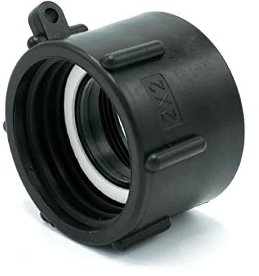 STEMAX-Wassertechnik IBC Übergang Innengewinde x Zoll Innengewinde, IBC Container Wassertank Adapter Armaturen, Größe: 2 IBC S60x6 IG - 1 1/2 IG