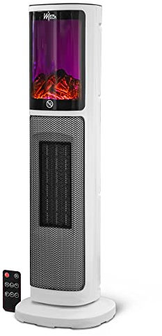 Radiateur soufflant céramique 2000W avec effet flamme - Warm Tech