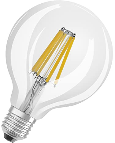 Osram Superstar dimmbare LED-Lampe mit besonders hoher Farbwiedergabe (CRI90) für E27-Sockel, Filament-Optik,Kaltweiß (4000K), 1521 Lumen, Ersatz für herkömmliche 100W-Leuchtmittel, 1-er Pack