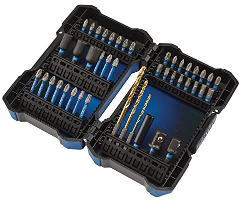 Draper 04931 Impact Rated Screwdriver Bit Set (44 Piece), Blue and Black