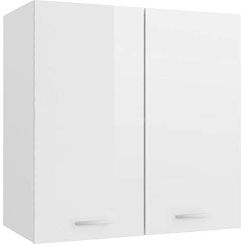 ANGYANG Armario Colgante Cocina, Mueble De Cocina, Modulos Cocina, Armario Pared Cocina, Alacena De Cocina, contrachapada Blanca 60x31x60 cm