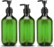 Distributeur de Shampoing et Gel Douche, 500ML - 3 Pcs Bouteille à Pompe Vide en Plastique Rechargeable Lotion Bouteille, Flacon Reutilisable Contenant pour Shampoing Savon