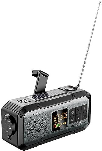 Reflexion TRA555 Camping Radio (40 Watt) Integrierter Akku, Powerbank-Funktion, Hochleistungs-Taschenlampe, Schwarz