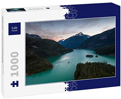Lais Puzzle Diablo Lake im North Cascades National Park, Washington, USA bei Sonnenaufgang 1000 Teile