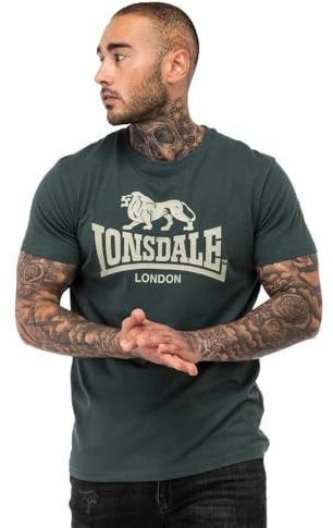 Lonsdale Herren T-Shirt Normale Passform ST. ERNEY Green/Green L