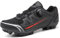 PENXZT MTB Fahrradschuh Herren Damen Mountainbike Schuhe kompatibel mit SPD 2 Schrauben mit Cleats atmungsaktiv widerstandsfähig Radschuhe Schuh,Schwarz,44 EU