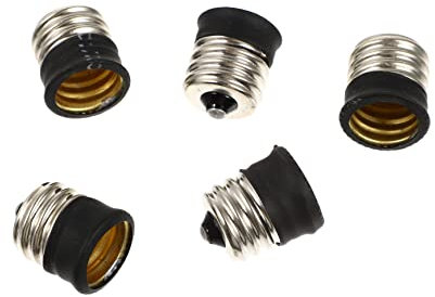 5 Pz Adattatore Portalampada E17 a E14, Convertitore Base Portalampada Per Lampadine, Adattatori Per Garage, Camere, Cucine, Corridoi, Uffici