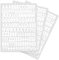 3 Fogli Lettere e Numeri Termoadesivi a Trasferimento Termico 504 Pezzi Toppe Lavabili in Tessuto Alfanumerico per Magliette Sportive in Jersey Stampa Slogan Decorazione Fai da Te (Bianco)