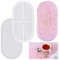 Zocipro 2 Stück Silikonform Tablett Untersetzer,Silikonformen Gießformen Oval,Epoxid Formen für Resin Art Formen Untersetzer DIY Teetablett Obsttablett Kunsthandwerk Basteln Haus Dekoration