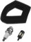 VGOL Set di 3 filtri aria CMR5H Spark Plug Filter Sponge Kit Compatibile con Honda GX35 String Trimmer Motore Accessori di Ricambio