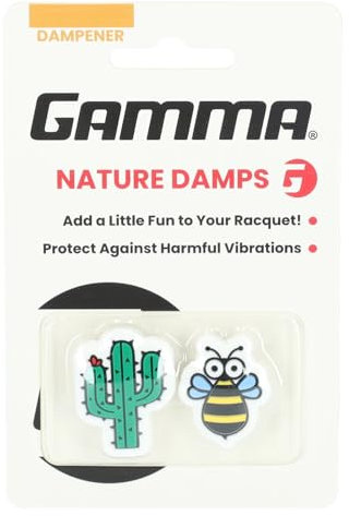 GAMMA Nature Tennisdämpfer – Kaktus & Biene – 2er-Pack