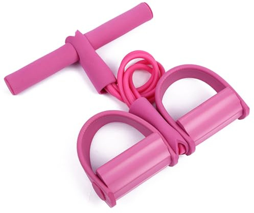 Corda elastica per addominali, 4 tubi, per allenamento a pedale, per allenamento, fitness, palestra, yoga, dimagrante