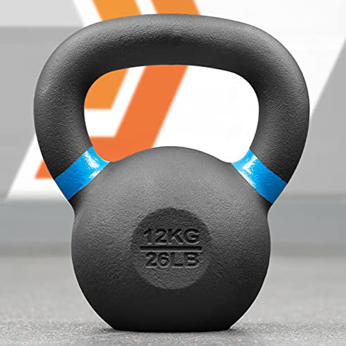 METIS Pro Cast Iron Kettlebells | Improve Your Strength Training with Premium-Quality Weights – Choose from Various Sizes [4-48kg] and 2 Set Options (12kg)