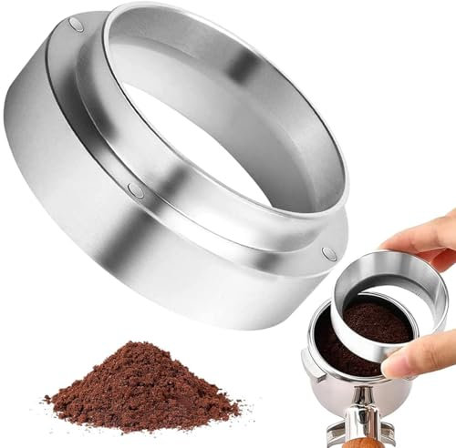 Anello a Imbuto Dosatore per Caffè, Anello Dosatore per Caffè Anello Imbuto Caffè in Alluminio, Magnetico Imbuto Dosatore per Macchina Caffe (51mm)