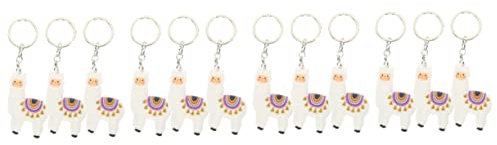 ibasenice 4 Sets Cartoon-schlüsselanhänger Alpaka-schlüsselring Handtaschen-zubehör Dekorativer Schlüsselanhänger Alpaka- Klein Und Tragbar 3 Stück X 4