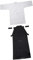 Amagogo Japanische Kendo Uniform Set Männer Frauen Iaido Erwachsene Kung Fu Aikido Samurai Hakama, Weiß und Schwarz, 180CM