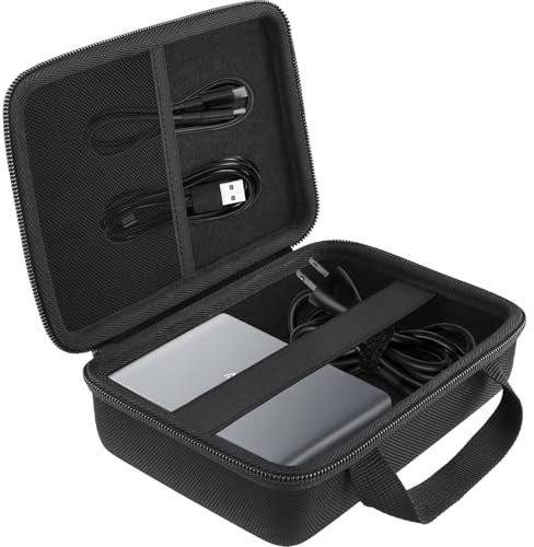 co2CREA Hart Tragbare Schutzhülle Etui Tasche für Anker Prime Ladegerät 200W /Prime 250W USB-C PD Desktop 6-Port GaN Ladestation,Nur Tasche