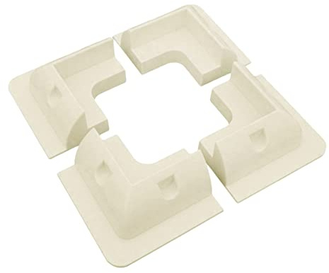 MERRYHAPY 4pièces Support De Montage Pour Panneaux Solaires Fixations Blances Pour Toits Plans De Camping-car Bateau Et Van