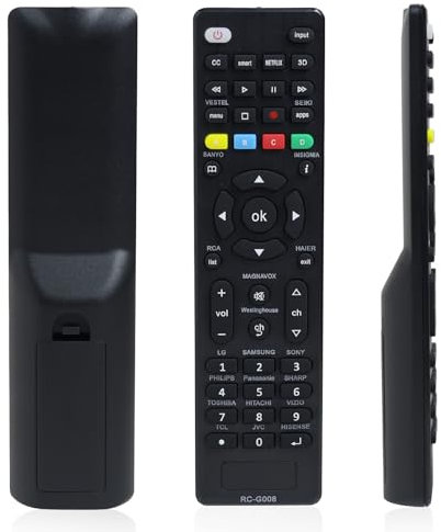 Universal TV Remote Control for Samsung RC-G008, Buttons Remote Control Replacement Smart TV Controller Easy Setup TV Remote Compatible with Panasonic/Lg/Philips/TCL/HAIER/Hitachi/Toshiba