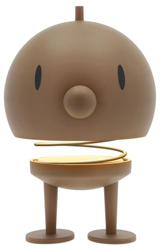 Hoptimist Lampe LED, Nachttischlampe Touch, Kabellose Lampe Tisch, Aufladbare & Dimmbar, Dänischem Design, 15 x 15 x 23 cm, XL, Choko