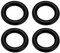 SG Store 4 guarnizioni in gomma per lavastoviglie MFI754131307 754131307 754131307 Guarnizione in gomma per lavastoviglie O-Ring 16 mm OD 10 mm ID 3 mm larghezza rondella di tenuta nera