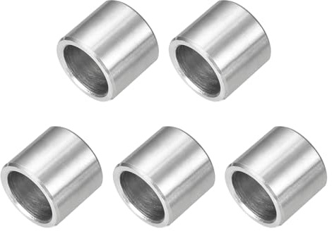 QUARKZMAN 5 Stück Distanzhülsen Abstandshalter Edelstahl, 12mm ID x 16mm OD x 14mmL 304 Edelstahl Runde Abstandshalter ohne Gewinde Säulen für Schrauben 1/2 oder M12
