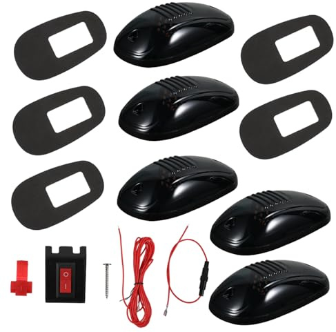 DINHEAROM 5 Stück Dachmarkierungsleuchten Für Pickup Trucks Kabinenlicht Uv Beständige Pvc Linsen Verbesserte Sicht Bei Regen Und Nebel Langlebiges Nutzfahrzeug Zubehör