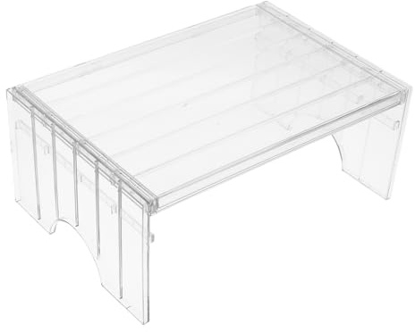 UTHCLO Verstellbare Gefrierablage mit Pet, Stapelbar | Gefrierfach Organizer, Multilagig und Robust, Leicht zu Reinigen, für Lebensmittel und Reste, Einfach Montierbar