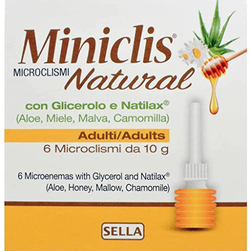 Sella Miniclis micro-lavements naturelles Adultes 6 Pièces