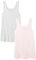Amazon Essentials Débardeur Coupe Ajustée Femme, Lot de 2, Gris Clair Chiné/Rose Clair, M