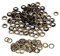 GLOGLOW 20/100 Sets Bronze Schwarz Gold Runde Öse, Scrapbooking Karte Machen Leder Handwerk Schuhe Kleidung DIY Runde Form Ösen(10mm)