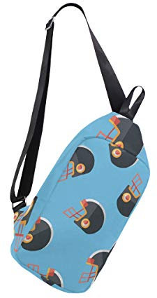 EZIOLY Sac à Dos à bandoulière Plate en Forme de Casque de Football américain pour Homme et Femme