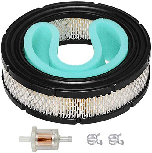 Carkio 692519 - Cartuccia filtro aria rotonda 692520, filtro carburante pre-filtro per Briggs & Stratton V-Twin Vanguard 35, 38, 54, 61 Series