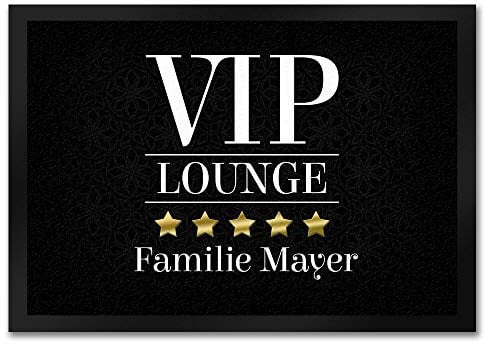 VIP Lounge Fußmatte personalisiert mit deinem oder eurem Namen