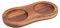 DeroTeno Salt and Pepper Mill Tray, Inner DIA 5.5 cm, Acacia Wood, Pepper Grinder Rest, Dining Table Protector (Pepper mill and salt mill are not included)
